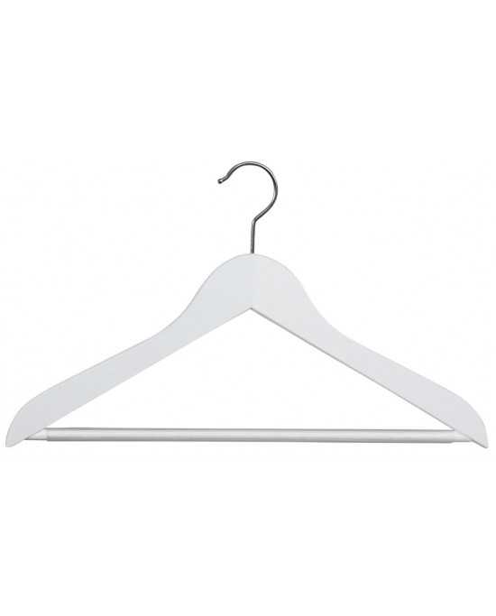 Lot de 50 cintres gablé Pro en bois avec barre pantalon anti-dérapante Lot de 50 cintres gablé Pro en bois avec barre pantalon anti-dérapante