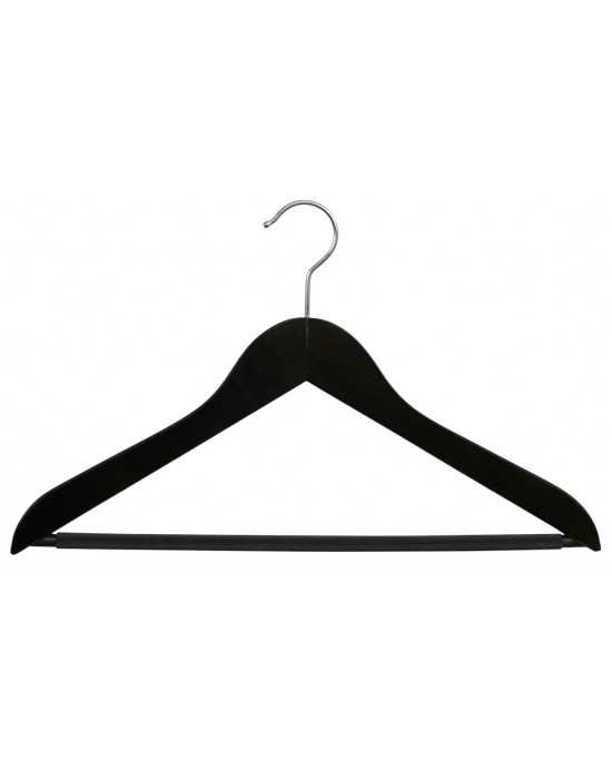 Lot de 50 cintres gablé Pro en bois avec barre pantalon anti-dérapante Lot de 50 cintres gablé Pro en bois avec barre pantalon anti-dérapante