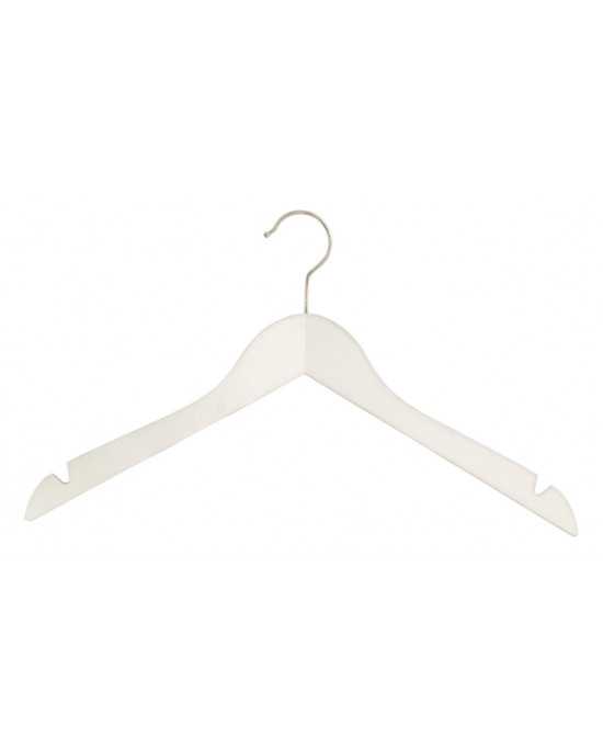 Lot de 50 cintres Pro bois avec encoches pour chemise et robe Lot de 50 cintres Pro bois avec encoches pour chemise et robe
