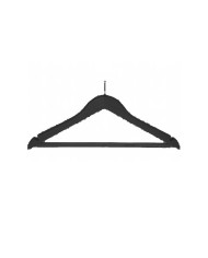 Cintre bois hôtel antivol - Encoches et barre - Lot de 100