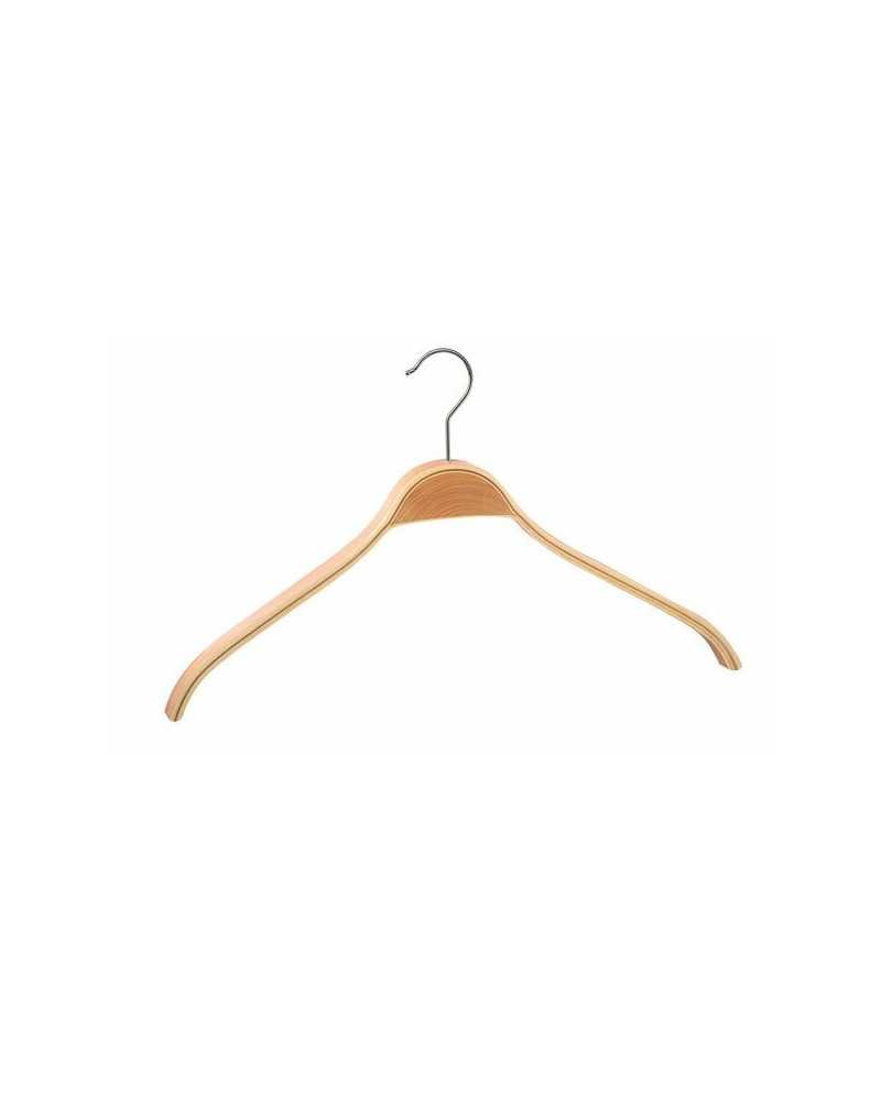 Lot de 100 cintres bois lamellé manteaux et vestes